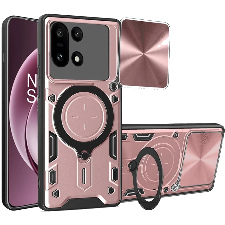 Hülle für OnePlus 15, Techsuit, CamGuard Pro, Roségold