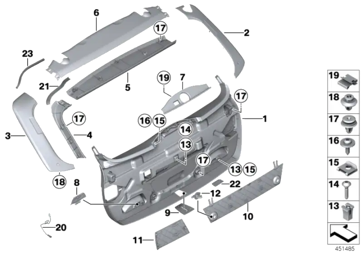 BMW Adapterleitung Heckklappenleuchte 61129326488 - Bildposition