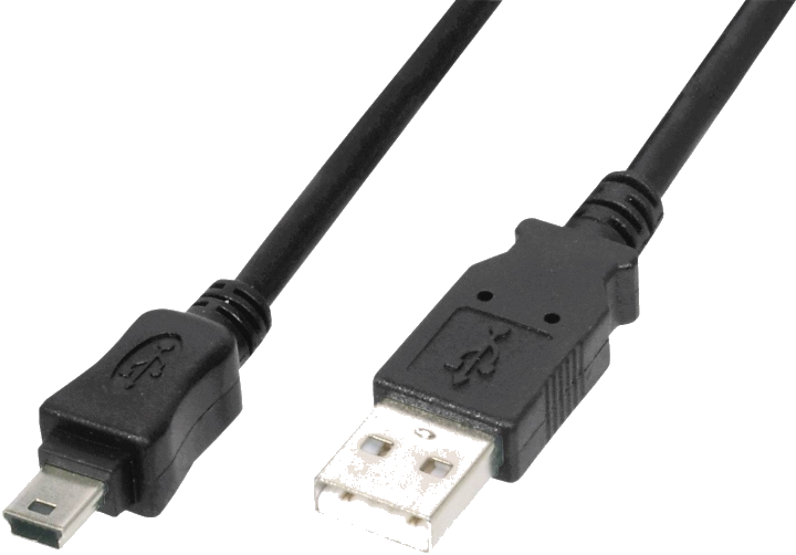 DIGITUS USB 2.0 Mini Kabel, USB-A - 5 Pol Mini USB-B, 1,8 m