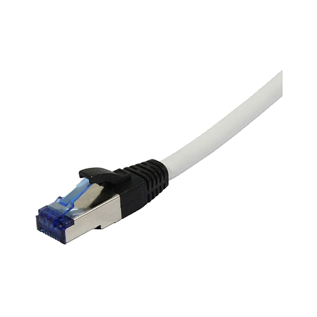 Synergy21 Patchkabel RJ45, CAT6A 500Mhz, 0,25m, weiss, S-STP(S/FTP), PUR(Superflex), Außen/Outdoor/Industrie, AWG26,