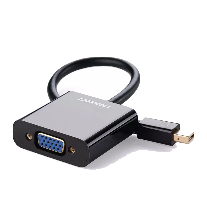 UGREEN Videoadapter, MiniDisplayPort - VGA, 1080P, Schwarz