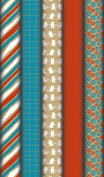 Clairefontaine Geschenkpapier , Adventura, , im Display