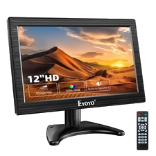 12 Zoll Portable HDMI Monitor HDMI/VGA/BNC/AV Security CCTV Bildschirm Display