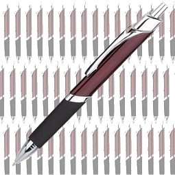 Werbe-Set: 100 LANCE® Metall-Kugelschreiber Triangle, inkl. Druck, blaue Mine, bordeaux