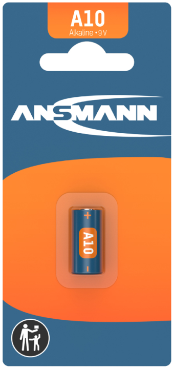ANSMANN Alkaline Batterie A10, 9 Volt, 1er Blister