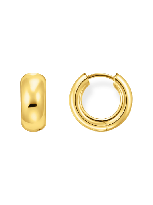Thomas Sabo CR741-413-39 Bold - Vergoldete Mini-Chunky Creolen 16,0 mm Damen
