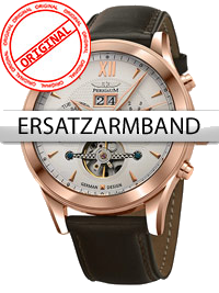 Perigaum Ersatzband Leder P-1112 braun ohne Schliesse 22 mm
