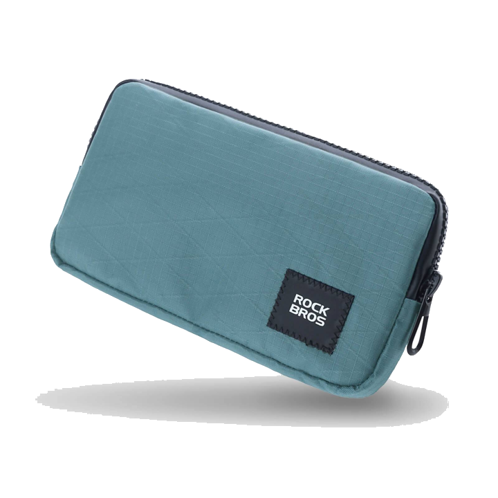 ROCKBROS Geldbu00f6rse Portemonnaie Geldbeutel Handytasche fu00fcr Kreditkarte Schlu00fcssel - Blaugrau
