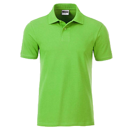 JAMES & NICHOLSON Herren Poloshirt Basic Bio BW, hellgrün, S