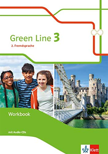 Green Line 3. 2. Fremdsprache: Workbook mit Audios Klasse 8 (Green Line. Ausgabe 2. Fremdsprache ab 2018)