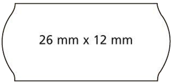 APLI Etiketten für Preisauszeichner, 26 x 12 mm, weiß