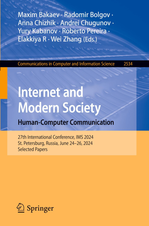 Internet and Modern Society. Human-Computer Communication