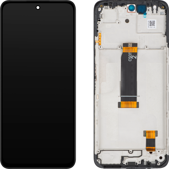 Display mit Touchscreen Xiaomi Redmi 13x, mit Rahmen, Schwarz, Service Pack 560004N19AR00
