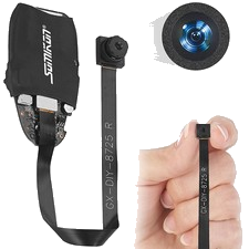 Somikon Mobile Full-HD-Knopf-Sicherheitskamera mit Akku, Mikrofon, H.264