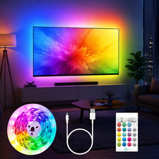 TV LED Hintergrundbeleuchtung für 65-75 Zoll Fernseher & PC Musik Sync 4.4m
