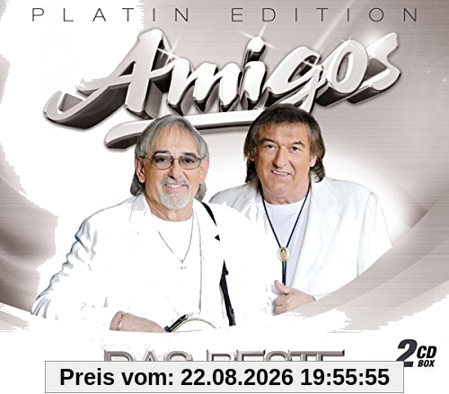 Das Beste - Platin-Edition (2 CDs mit großen Erfolgen der Amigos) inkl. den Hits: Ich geh für dich durchs Feuer, Dann kam ein Engel, Das weiße Schiff verlässt den Hafen