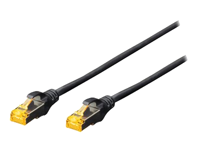 Digitus Patch-Kabel RJ-45 (M) zu RJ-45 (M) 0.25m Kupfer S/FTP Cat 6a schwarz