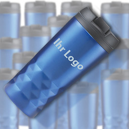 Werbe-Sparset: Thermobecher, 30-tlg., inkl. Gravur, 300 ml, blau