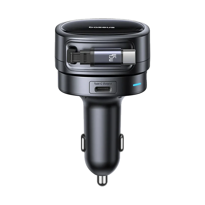 Auto-Ladegerät mit USB-C Kabel Baseus PrimeTrip VR1, 60W, 3A, 1 x USB-A - 1 x USB-C, Schwarz C00069001121-00