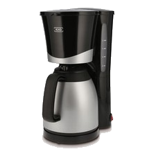 Filterkaffeemaschine Kaffeemaschine Thermoskanne 1 l Schwarz 8 Tassen 870W KHG