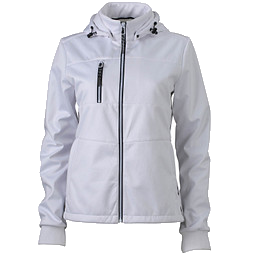 JAMES & NICHOLSON Damen Softshell-Jacke Maritime, weiß/weiß/dunkelblau, M