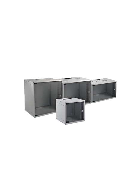 19? 15HE Wandgehäuse Basic, Tiefe 600, mm, 1-teilig, Flat Pack, RAL9010