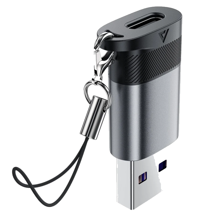 USB-C - USB-A Daten- und Ladeadapter Acefast J8, Grau