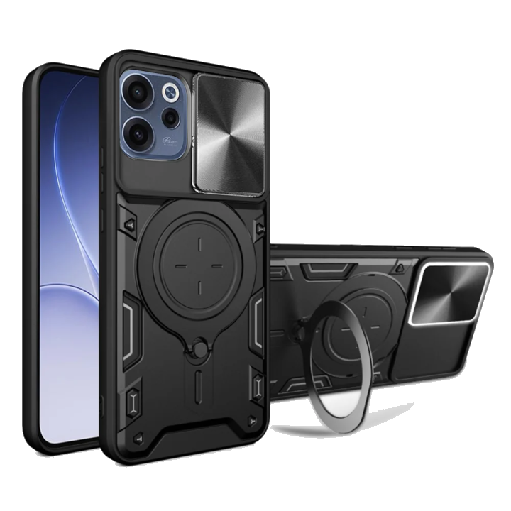 Hülle für Oppo Reno15 FS / Reno15 F, Techsuit, CamGuard Pro, Schwarz