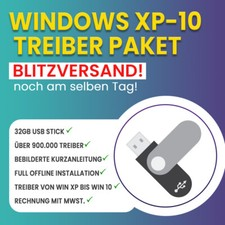 Treiber Windows XP-10 PC Computer Driver 32GB USB-Stick!