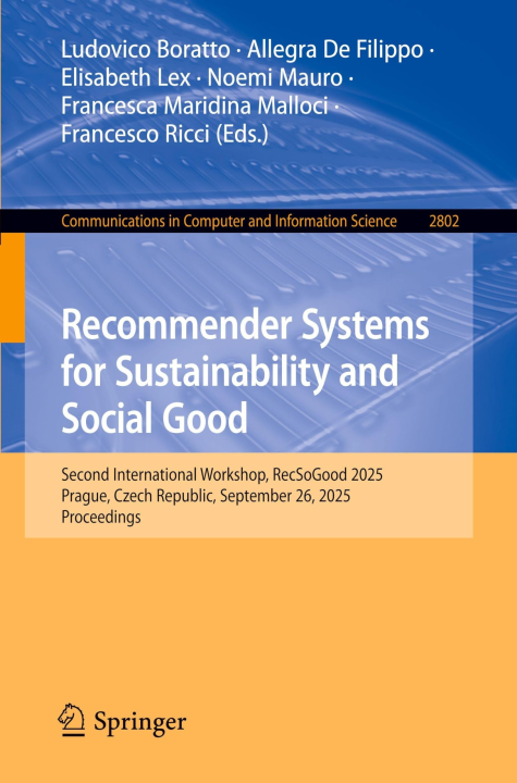 Recommender Systems for Sustainability and Social Good