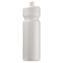 Trinkflasche, 750 ml, weiß/weiß
