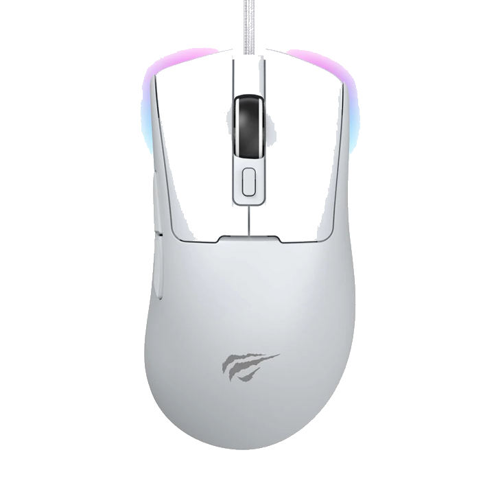 Gaming-Maus Wired USB HAVIT MS966, RGB, 800DPI - 12000DPI, 1.6m, Weiß