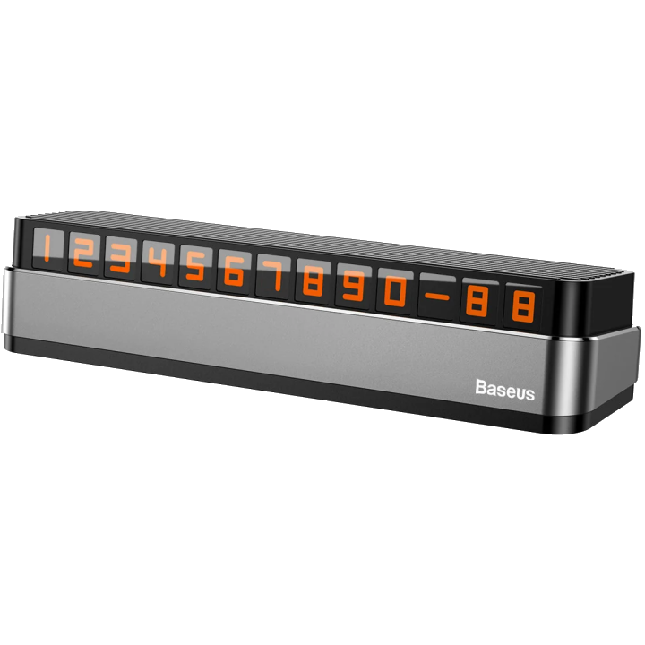 Baseus Moonlight Box Auto-Telefonnummernhalter | Grau | Verstellbar