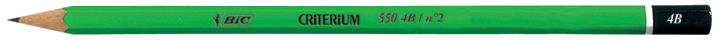 BIC Bleistift Criterium 550, Härtegrad: 2B, sechseckig