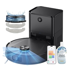 Ultenic T20 Pro Saugroboter mit Wischfunktion 8000 Pa Kehrroboter AI Staubsauger