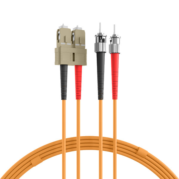 Duplex Patchkabel SC-ST OM2, 15m LSZH 3mm orange