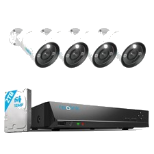 Reolink RLK8-1200B4-A 12MP 2TB NVR Überwachungskamera Aussen Set 24/7 Aufnahme