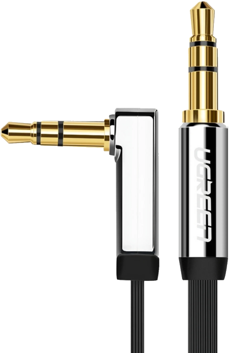 Audio Kabel 3.5mm - 3.5mm UGREEN AV119 Angled, 1.5m, Schwarz