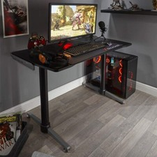 Gaming Schreibtisch Gaming Tisch PC Tisch Computertisch X Rocker Panther Carbon