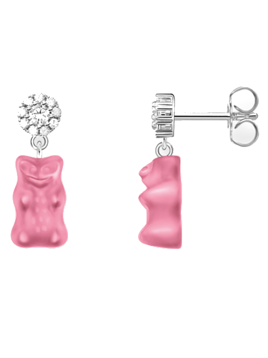 Thomas Sabo H2330-052-9 Ohrstecker mit pinken Goldbären silber Damen