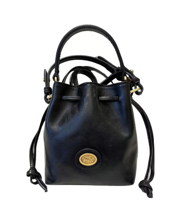 The Bridge Mini-Leder-Beuteltasche mit Schulterriemen