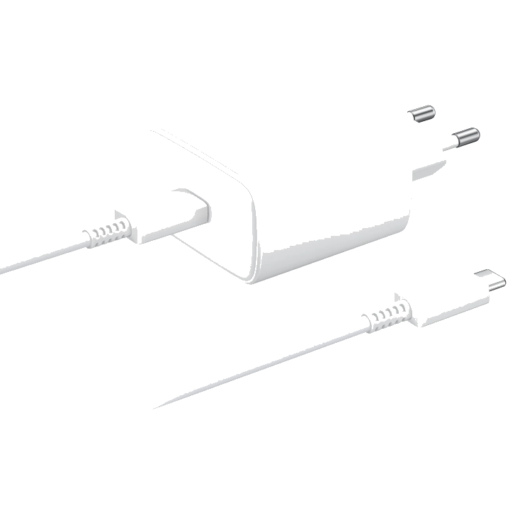 Netzladegerät mit USB-C Kabel Samsung EP-TA845 + EP-DA705BWE, 45W, 4.05A, 1 x USB-C, Weiß GP-TOU021RFBWW