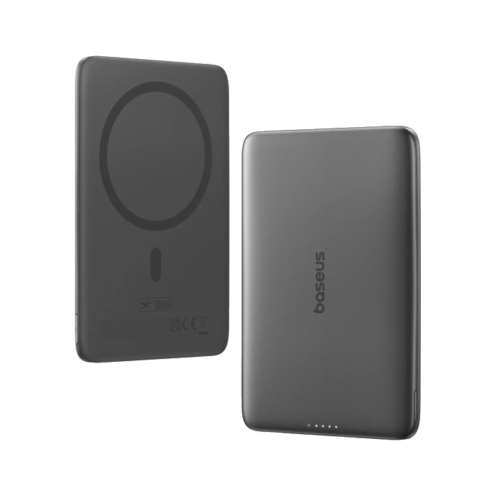 Baseus 5000 mAh magnetische Powerbank, 15 W, kabellos, 20 W, kabelgebunden, dünn, kartengröße, schlanke tragbare Powerbank für iPhone 17 Samsung