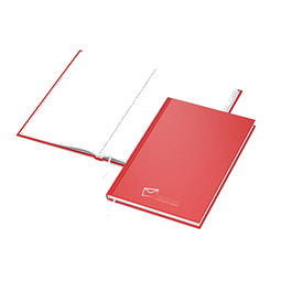 Geiger-Notes Notizbuch Note-Book A5 Bestseller, inkl. Siebdruck, matt-rot