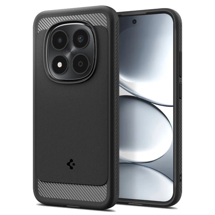Hülle für Xiaomi Redmi Note 15 Pro 5G, Spigen, Rugged Armor, Mattschwarz ACS10460