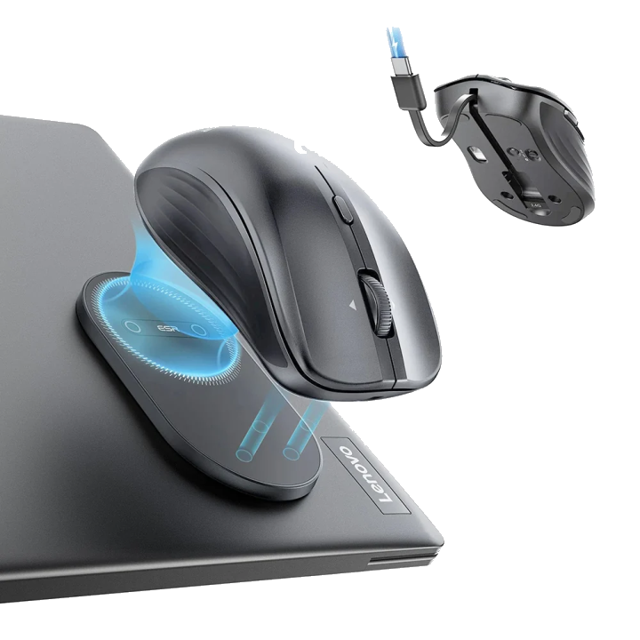 Kabellose Maus ESR MagMouse, 800DPI - 4800DPI, BT / Wi-Fi, Grau