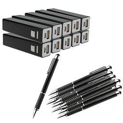 Werbe-Sparset Touch & Load, 60-tlg., inkl. Gravur, schwarz