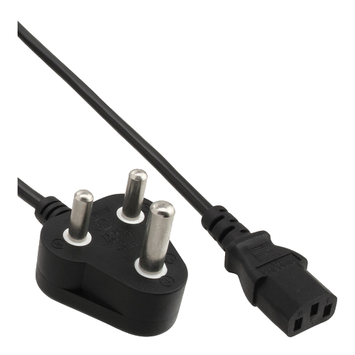 InLine® Netzkabel, Südafrika 10A Typ M auf Kaltgerätestecker C13, 1,8m