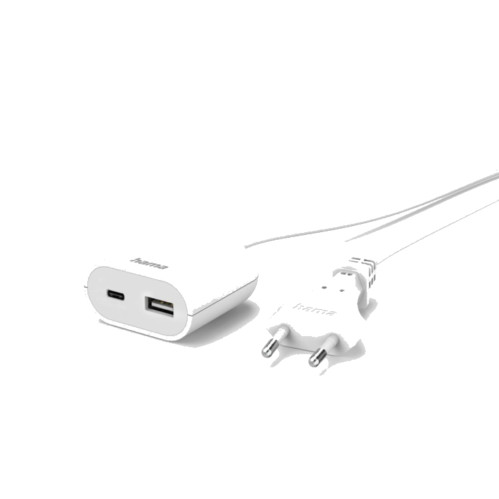 Netzteil USB-Netzteil mit 1,9 m langem Kabel, 3,5A, 1x USB-A, 1x USB-C, Weiß (00223204)