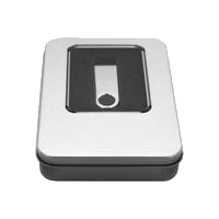 MediaRange Aufbewahrungsbox USB Sticks 115x85x22mm aluminium
